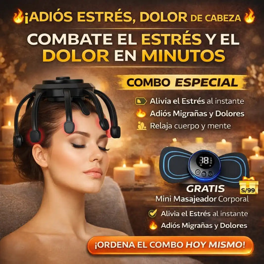Masajeador de Cabeza + Regalo 🎁